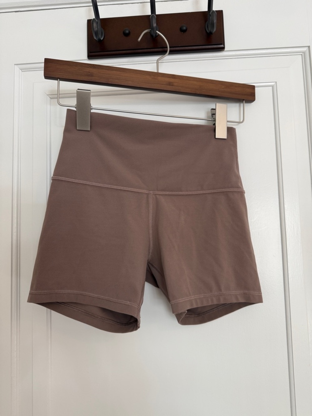 lululemon athletica Align High-Rise Bike Shorts in Taupe